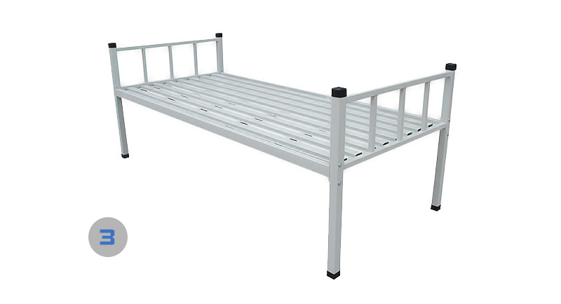 單層鐵架床 深圳海發辦公家具